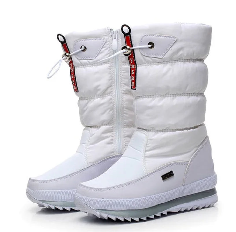 Women Snow Boots Platform Winter Boots Thick Plush Waterproof Non-Slip Boots Fashion Women Winter Shoes Warm Fur Botas Mujer