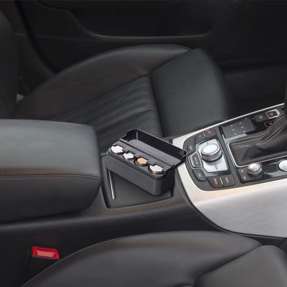 Car Coins Storage Box Pocket Telescopic Dashboard Coins Case Car Organizer Plastic Holder Container Car Interior Accessories