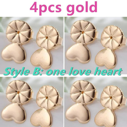 Love Heart Stud Back Lifters Adjustable Earring Lifts Ear Lobe Ster for Ornaments and Accesso Ries M2082